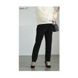 裾に艶めくパールビジューのきれいめスカラップパンツ レディース ファッション | Sawa a la mode | 詳細画像3