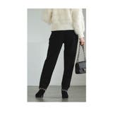 裾に艶めくパールビジューのきれいめスカラップパンツ レディース ファッション | Sawa a la mode | 詳細画像7