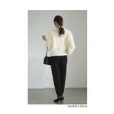 裾に艶めくパールビジューのきれいめスカラップパンツ レディース ファッション | Sawa a la mode | 詳細画像13