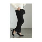 裾に艶めくパールビジューのきれいめスカラップパンツ レディース ファッション | Sawa a la mode | 詳細画像19