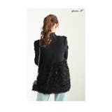 ふわふわフェザーでお洒落見えなペプラムニットトップス レディース ファッション | Sawa a la mode | 詳細画像7