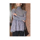 ふわふわフェザーでお洒落見えなペプラムニットトップス レディース ファッション | Sawa a la mode | 詳細画像19
