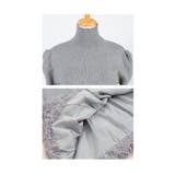ふわふわフェザーでお洒落見えなペプラムニットトップス レディース ファッション | Sawa a la mode | 詳細画像23