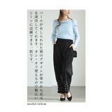 裾に艶めくパールビジューのきれいめテーパードパンツ レディース ファッション | Sawa a la mode | 詳細画像6