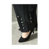 裾に艶めくパールビジューのきれいめテーパードパンツ レディース ファッション | Sawa a la mode | 詳細画像9