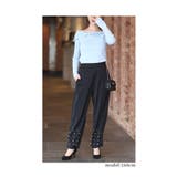 裾に艶めくパールビジューのきれいめテーパードパンツ レディース ファッション | Sawa a la mode | 詳細画像11