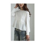 艶めくパールの雪降るドッキングペプラムトップス レディース ファッション | Sawa a la mode | 詳細画像11