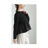 艶めくパールの雪降るドッキングペプラムトップス レディース ファッション | Sawa a la mode | 詳細画像15