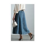 レトロに遊ぶモード感異素材デニムスカート レディース ファッション | Sawa a la mode | 詳細画像13 