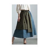 レトロに遊ぶモード感異素材デニムスカート レディース ファッション | Sawa a la mode | 詳細画像17 