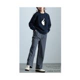 キャッチーなアイコンお散歩ペンギン柄ニット レディース ファッション | Sawa a la mode | 詳細画像11