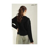 胸元に咲く花刺繍のもっちり柔らかニットトップス レディース ファッション | Sawa a la mode | 詳細画像7