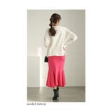 胸元に咲く花刺繍のもっちり柔らかニットトップス レディース ファッション | Sawa a la mode | 詳細画像14