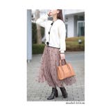パール付き花ボタン配色ニットカーディガントップス レディース ファッション | Sawa a la mode | 詳細画像14