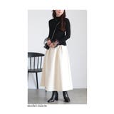 レトロな可愛さ溢れるフロッキードット切替フレアスリーブニットトップス レディース | Sawa a la mode | 詳細画像6