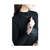 レトロな可愛さ溢れるフロッキードット切替フレアスリーブニットトップス レディース | Sawa a la mode | 詳細画像8