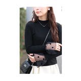 レトロな可愛さ溢れるフロッキードット切替フレアスリーブニットトップス レディース | Sawa a la mode | 詳細画像19