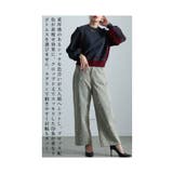着痩せる配色もっちりニットプルオーバー レディース ファッション | Sawa a la mode | 詳細画像6