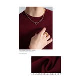 着痩せる配色もっちりニットプルオーバー レディース ファッション | Sawa a la mode | 詳細画像12