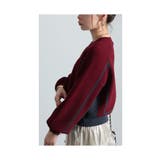 着痩せる配色もっちりニットプルオーバー レディース ファッション | Sawa a la mode | 詳細画像18