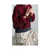 着痩せる配色もっちりニットプルオーバー レディース ファッション | Sawa a la mode | 詳細画像19