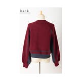 着痩せる配色もっちりニットプルオーバー レディース ファッション | Sawa a la mode | 詳細画像22