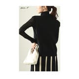 可愛く煌めくクマちゃんビジューのニットベストトップス レディース ファッション | Sawa a la mode | 詳細画像7