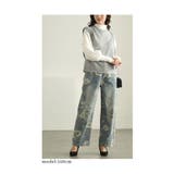 可愛く煌めくクマちゃんビジューのニットベストトップス レディース ファッション | Sawa a la mode | 詳細画像14