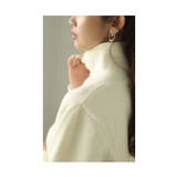 ころんと可愛いくるみボタンハイネックニットトップス レディース ファッション | Sawa a la mode | 詳細画像13