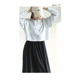 ラフ可愛いショート丈スウェットとワンピースのセットアップ レディース ファッション | Sawa a la mode | 詳細画像3