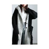 大人映えする配色フーディーニットコート レディース ファッション | Sawa a la mode | 詳細画像15