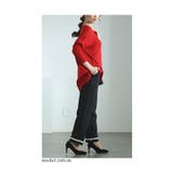 モードを感じる裾螺旋デザインのストレートロングパンツ レディース ファッション | Sawa a la mode | 詳細画像6