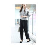 上品かつフェミニンなパールポケットのスカラップテーパードパンツ レディース | Sawa a la mode | 詳細画像2