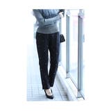 艶やかなパールデコレーションのきれいめテーパードパンツ レディース ファッション | Sawa a la mode | 詳細画像9 