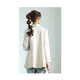 襟取り外し可能な2wayビジューカラーペプラムカットソー レディース ファッション | Sawa a la mode | 詳細画像11