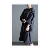 ミリタリー感を重ねる異素材ワンピース レディース ファッション | Sawa a la mode | 詳細画像18