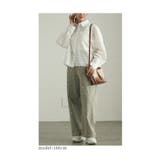 お花が浮かび上がるパンチングレースのコットンシャツブラウス レディース ファッシ… | Sawa a la mode | 詳細画像3 