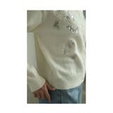 スパンコールが煌めくもっちりニットカーディガン レディース ファッション | Sawa a la mode | 詳細画像15 