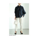 1枚で華やかに決まるフリル襟ボウタイギャザーブラウス レディース ファッション | Sawa a la mode | 詳細画像14