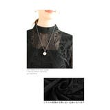 異国情緒溢れるオリエンタル柄フロッキープリントシアートップス レディース | Sawa a la mode | 詳細画像4