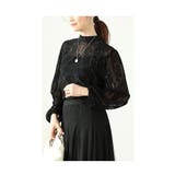 異国情緒溢れるオリエンタル柄フロッキープリントシアートップス レディース | Sawa a la mode | 詳細画像10
