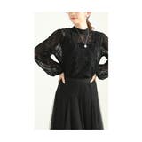 異国情緒溢れるオリエンタル柄フロッキープリントシアートップス レディース | Sawa a la mode | 詳細画像14