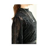 異国情緒溢れるオリエンタル柄フロッキープリントシアートップス レディース | Sawa a la mode | 詳細画像15