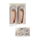 足元にキラリと輝くバックルビジューフラットパンプス レディース ファッション | Sawa a la mode | 詳細画像18 