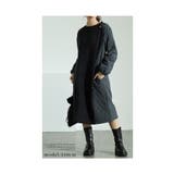 トレンド重ねる異素材キルティングワンピース レディース ファッション | Sawa a la mode | 詳細画像2