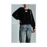 リッチに煌めくキーホールラメニット レディース ファッション | Sawa a la mode | 詳細画像3