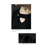 リッチに煌めくキーホールラメニット レディース ファッション | Sawa a la mode | 詳細画像4