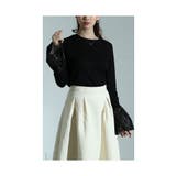 レディを高めるひとくせフレアチュール袖カットソー レディース ファッション | Sawa a la mode | 詳細画像6