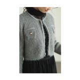 ふわふわシャギーが心地よいニットジャケット レディース ファッション | Sawa a la mode | 詳細画像8