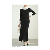 レディな雰囲気漂うパール付きプリーツフリルのリブニットトップス レディース | Sawa a la mode | 詳細画像10